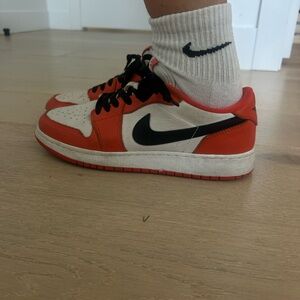 orange Nike air jordan lows panda dunks women-8.5 men’s/kids-7